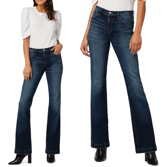 Joe’s Jeans The Frankie Mid Rise Bootcut Wide Leg Flare Jeans in Dimension Blue - Picture 1 of 12